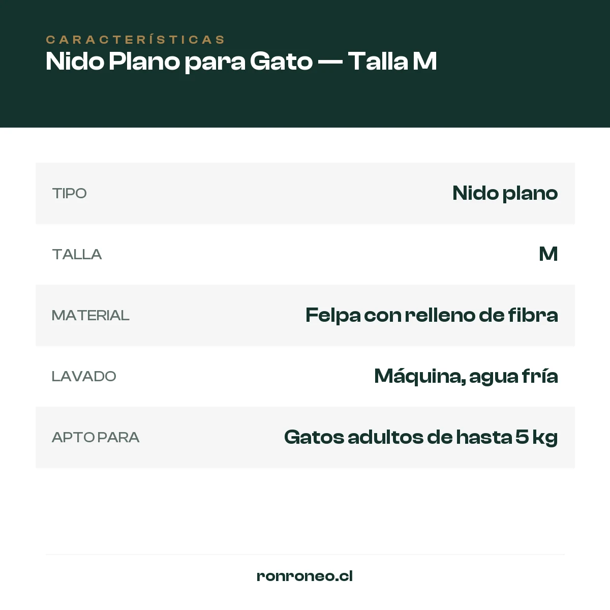 Nido Plano para Gato — Talla M — foto 2