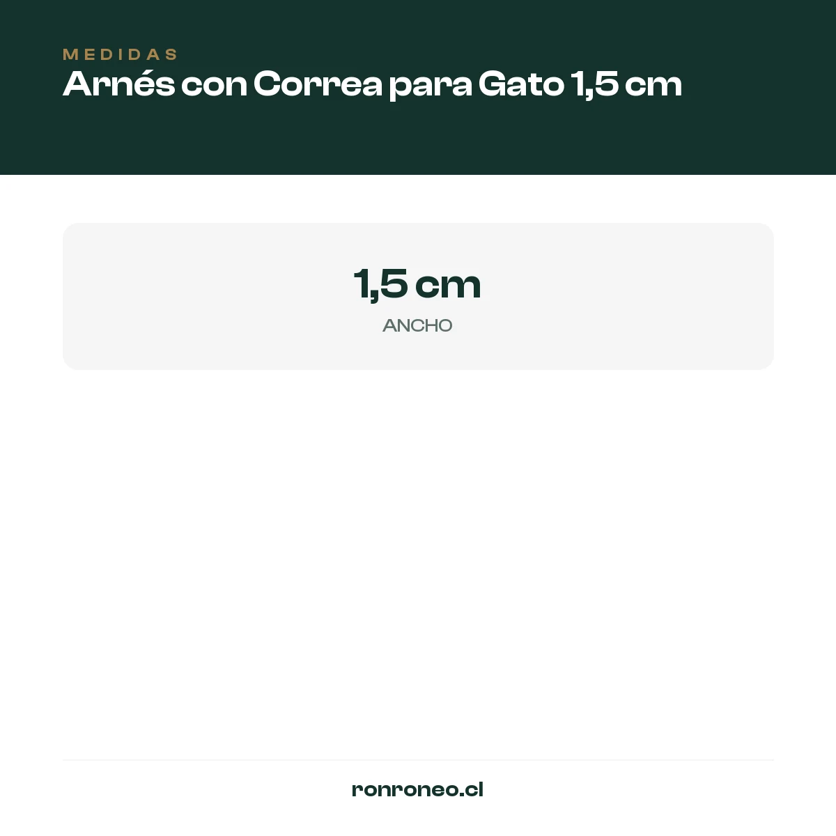 Arnés con Correa para Gato 1,5 cm — foto 2